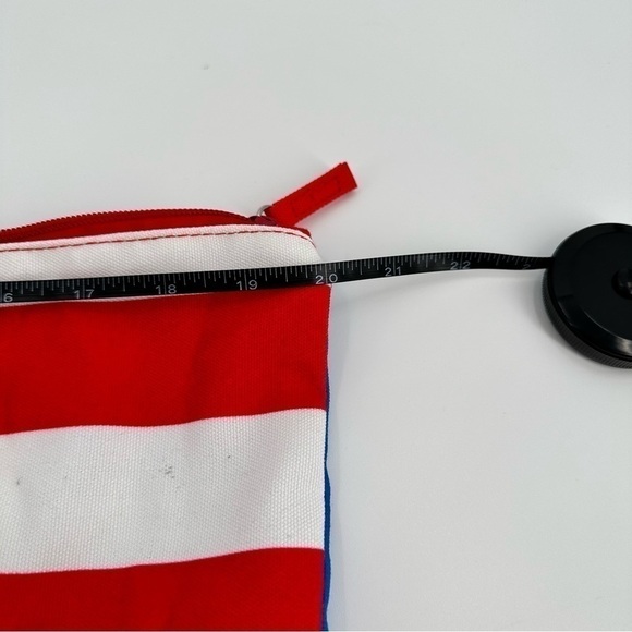 DISNEY Mickey Mouse American Flag Canvas Tote Bag Like New - Picture 13 of 13